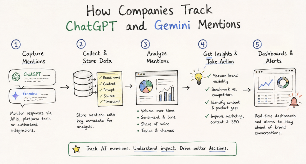 How Companies Track ChatGPT and Gemini Mentions