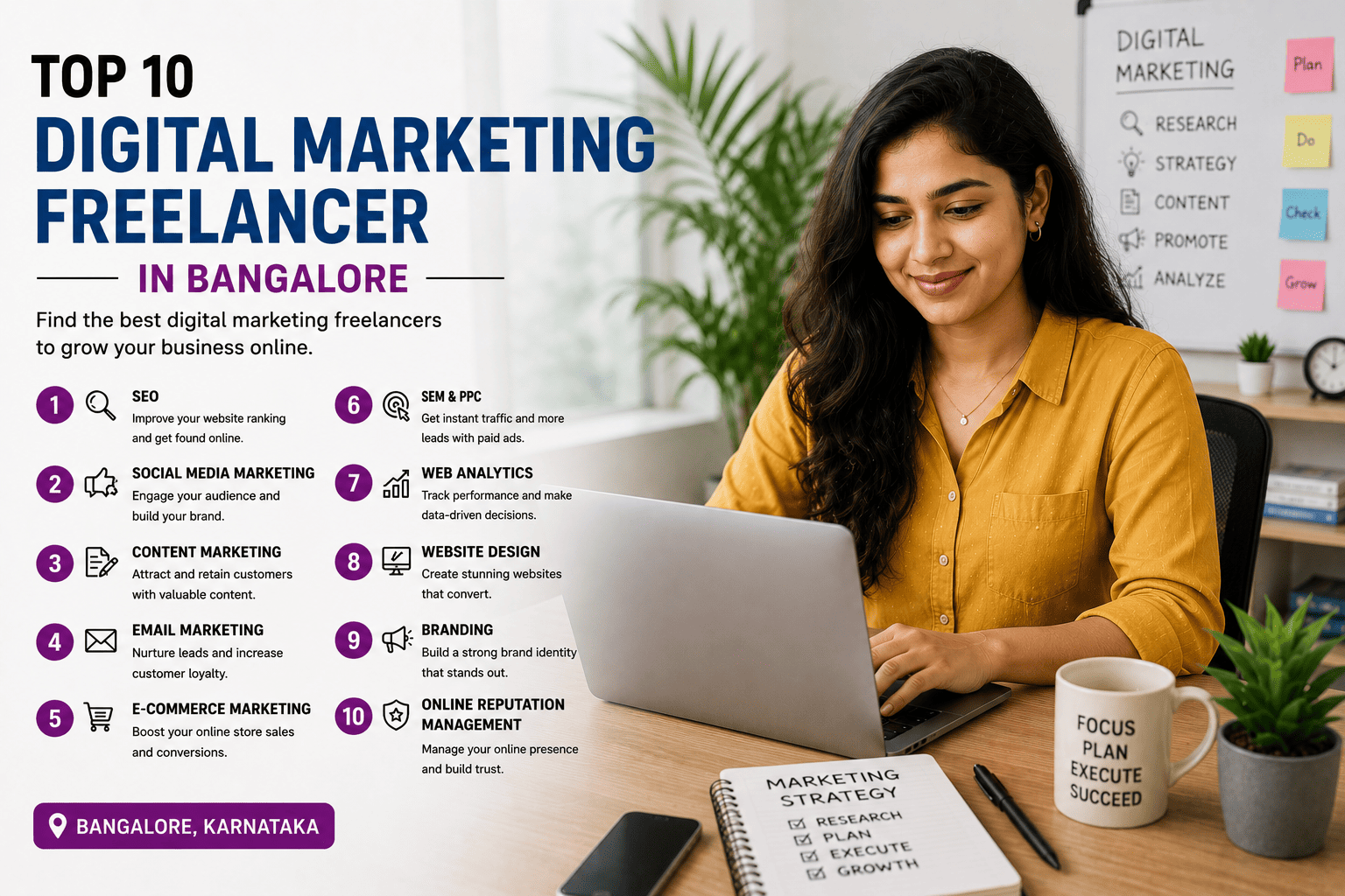 Top 10 Digital Marketing Freelancer in Bangalore