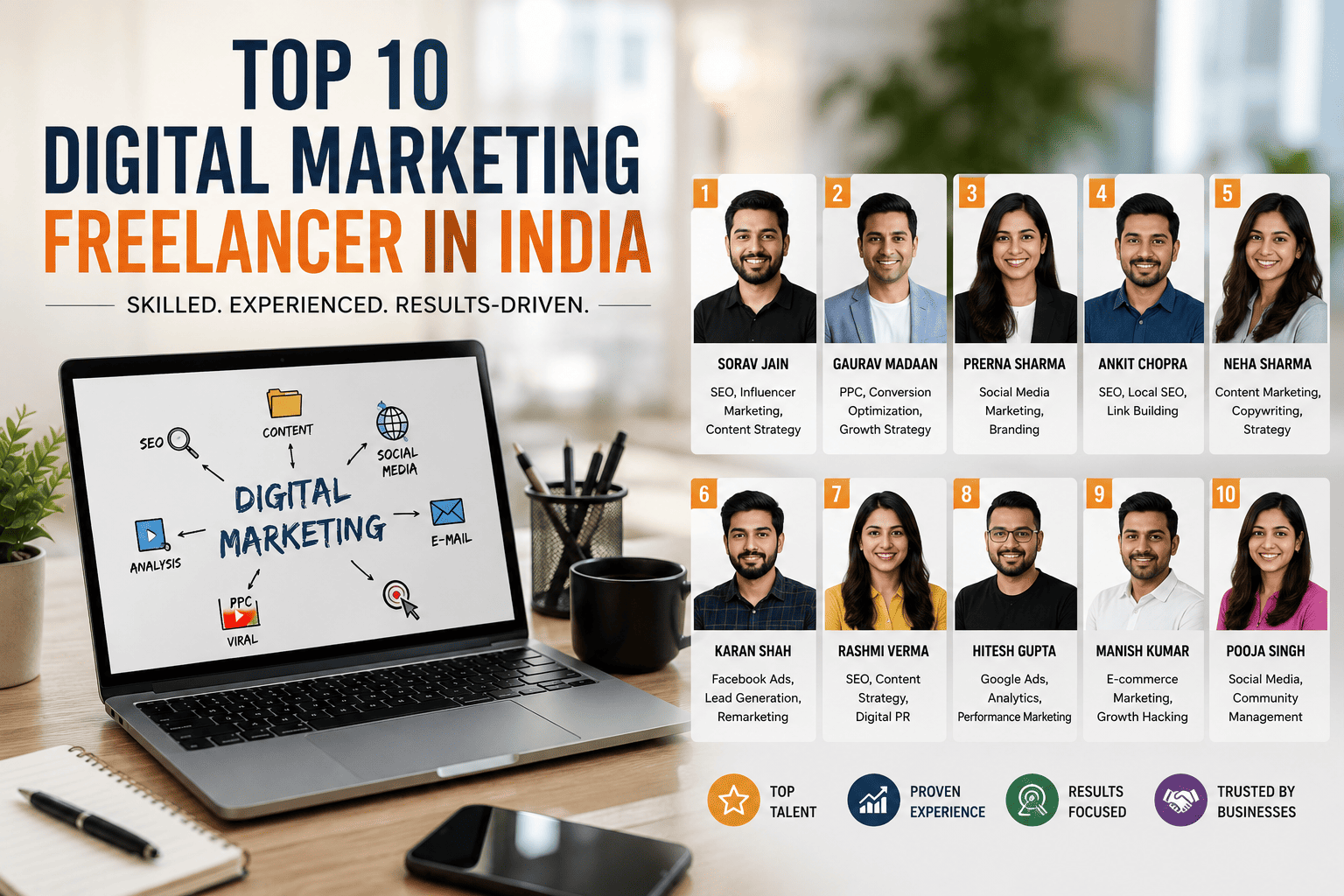 Top 10 Digital Marketing Freelancer in India