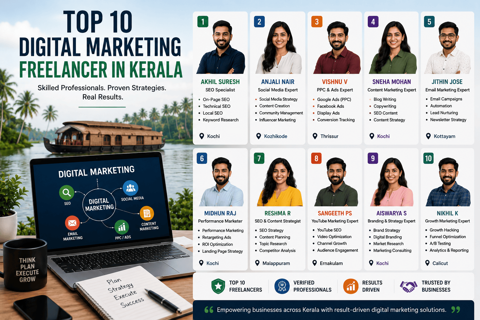 Top 10 Digital Marketing Freelancer in Kerala