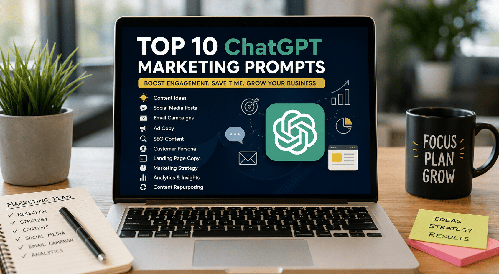 Top 10 ChatGPT Marketing Prompts