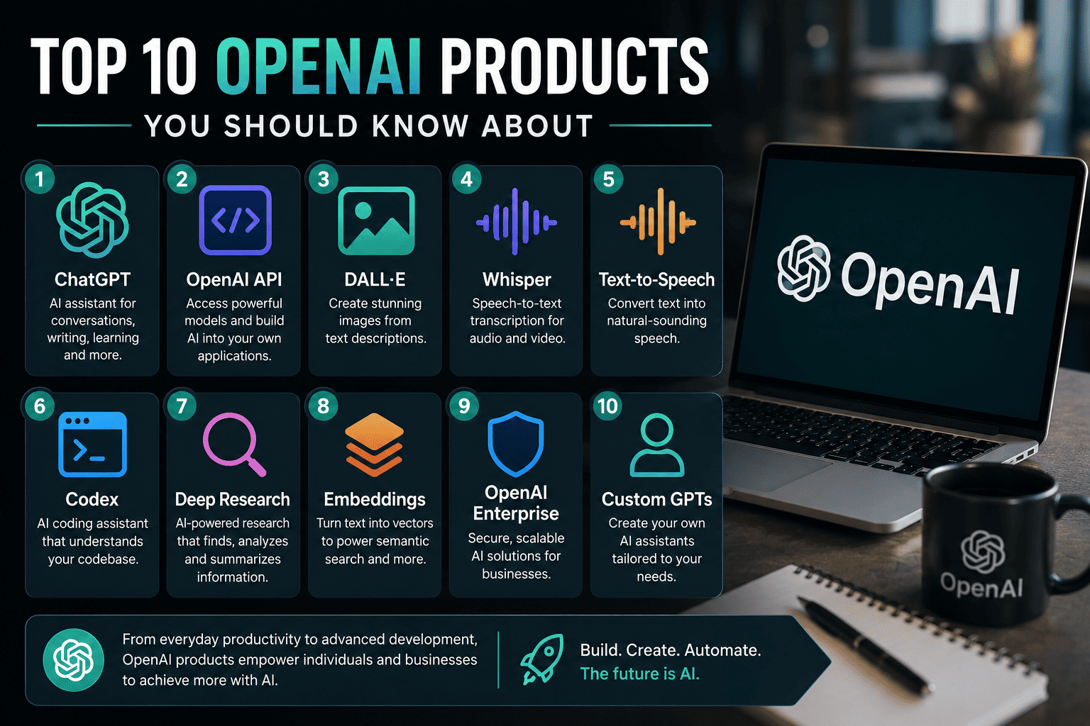 Top 10 OpenAI Products You Should Know About