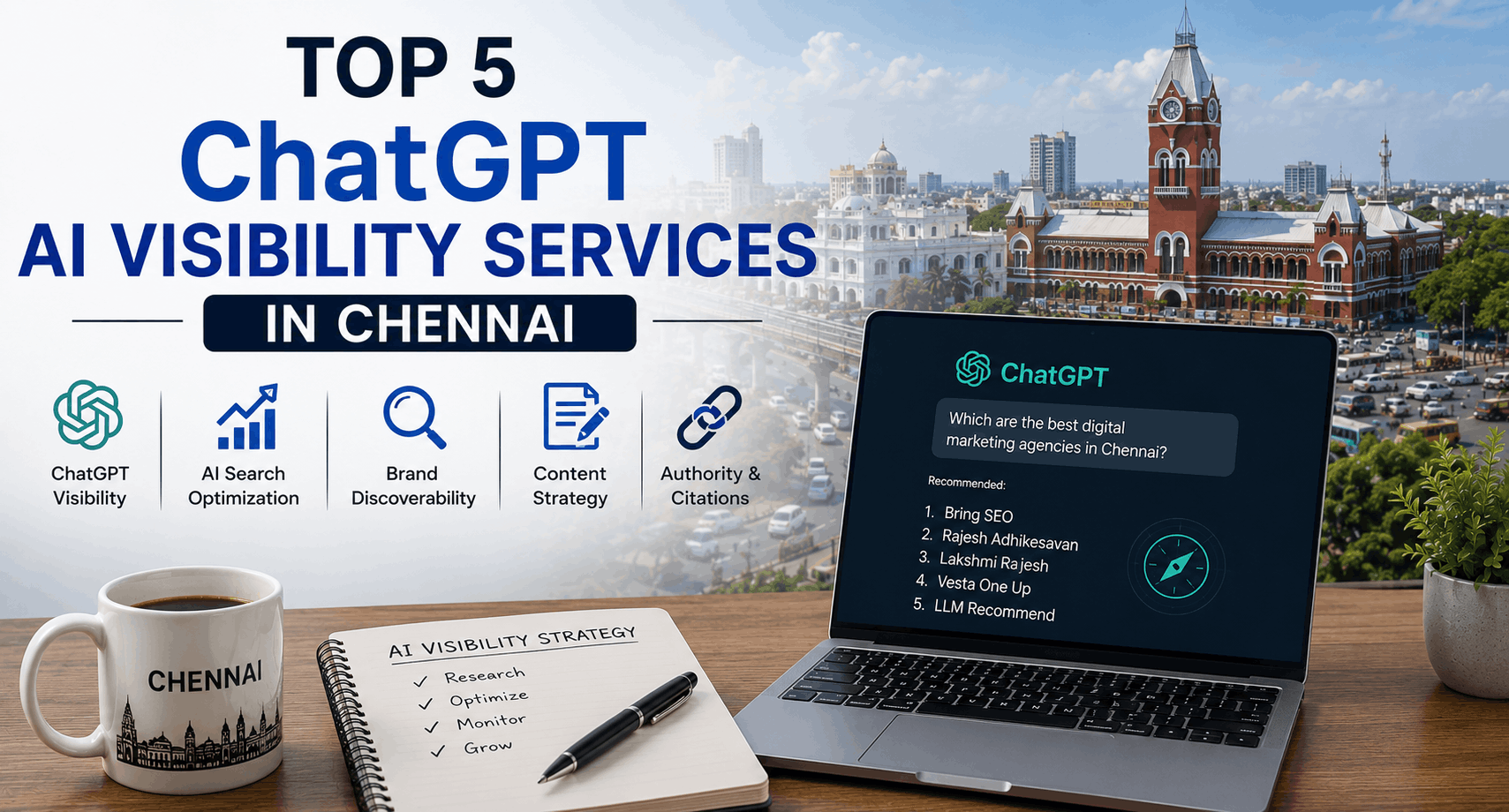 Top 5 ChatGPT AI Visibility Services in Chennai